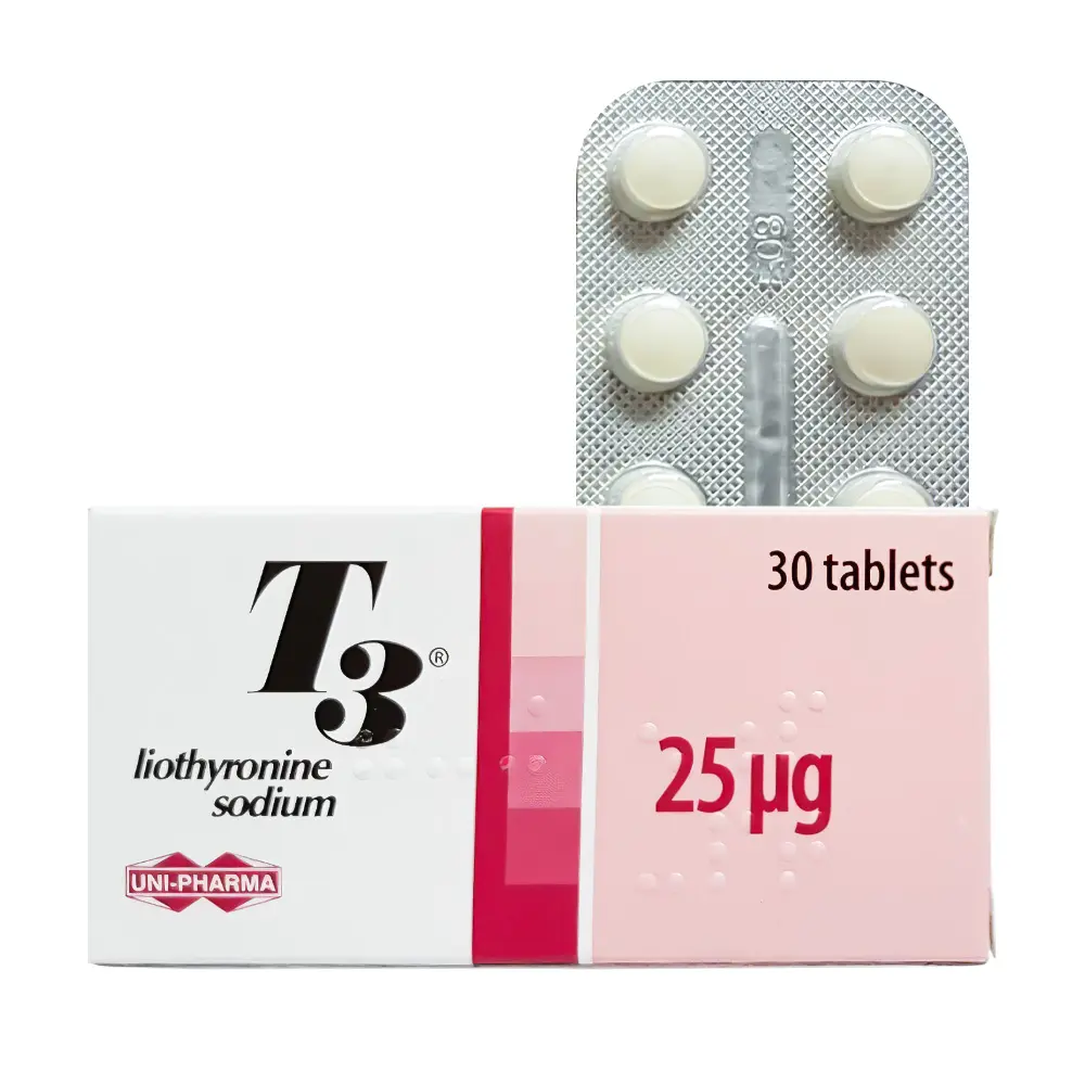 T3 / cytomel UNI-PHARMA 30 tabs [25mcg/tab]