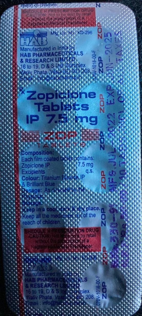 Zopiclone 7.5mg – 20 Tablets - Image 2